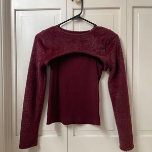 SO Girls Textured Long Sleeve Top – Size‎ L (10/12) New without Tags